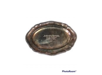 THREE DAY EVENTING TROPHY PLATE CONNECTICUT CHAMPIONSHIP 1956 J. MICHAEL PLUMB