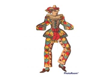 ANTIQUE PAPER DOLL JESTER