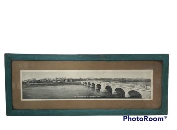 HARTFORD, CT BRIDGE & THE BOULEVARD (1908) FRAMED PHOTOGRAPH