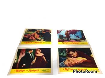 LOT OF 4 LOBBY CARDS FOR A MATTER OF MORALS