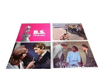 LOT OF 4 LOBBY CARDS FOR  B.S. I LOVE YOU