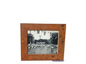 1955 BETHEL CENTENIAL CELEBRATION PARADE FRAMED PHOTOGRAPH 13.5'X11.5'