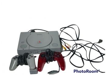 PLAYSTATION ONE SYSTEM WITH 2 CONTROLERS UNTESTED