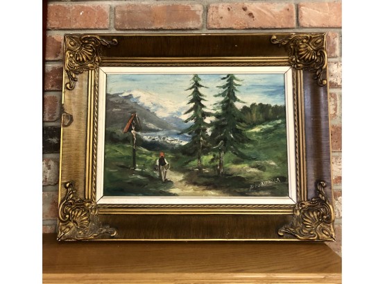 Signed European Oil Painting  - Z.M. Maurilla Bdr