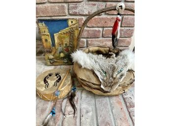 Lot Of 3 Native American Items