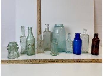 20 Vintage And Antique Collectible Bottles Ptw