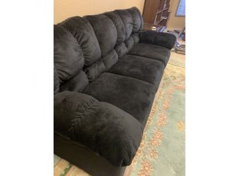 Fantastic Comfortable Navy Plush Sofa OF