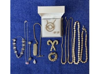Lovely Set Of Costume Jewelry- Some Vintage, Some Not So Old Bsw
