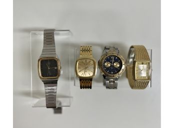 Lot Of 4 Men's Watches Bsw