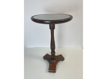 Lovely Wooden Cocktail/Accent Table With Glass Top Inset Ptw