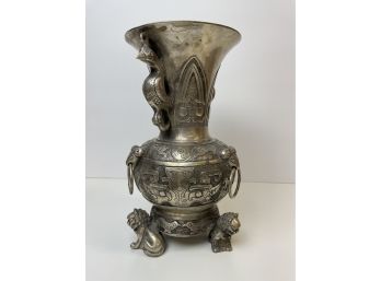 Chinese Hammered Metal Vessel