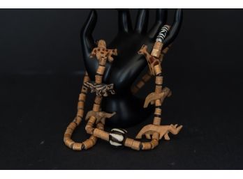 Wooden Safari Animals Necklace