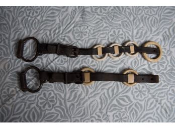 Vintage Leather Horse Tack Harness Seperators