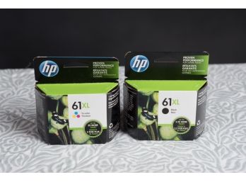 New HP 61 XL Black And Color Ink