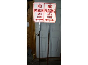 No Parking Metal Signs