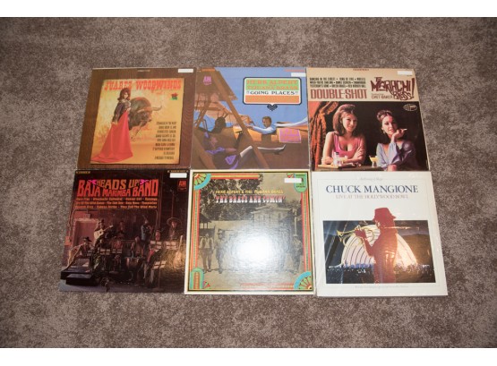 Lot Of 6 LPs Herb Alpert, Chuck Mangione, Marimba