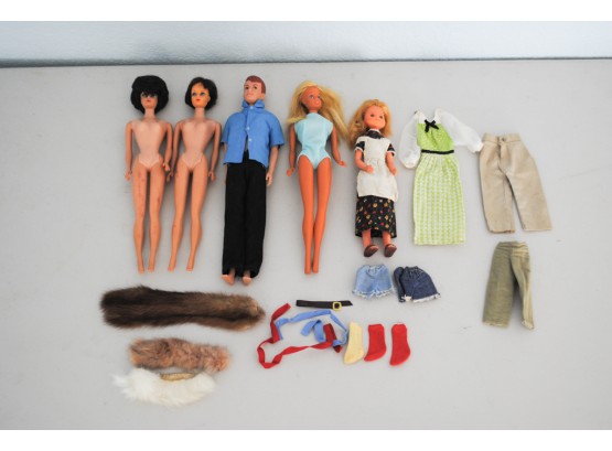 Vintage Barbies, Doll And Accessories