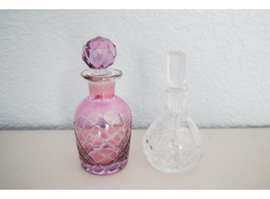 Pair Of Perfume And Manicure Bottles