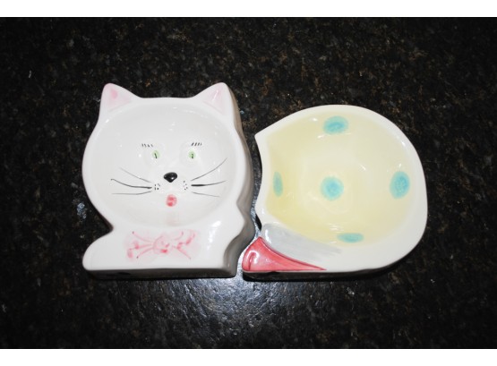 Ceramic Cat Bowl Set