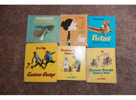 Lot Of Kids Books Including Curious George
