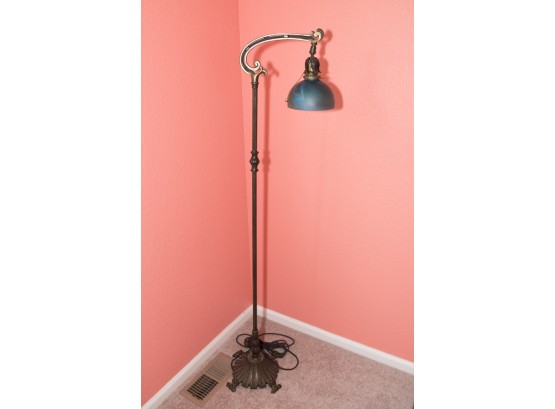Tiffany Studios Style Crane Neck Floor Lamp