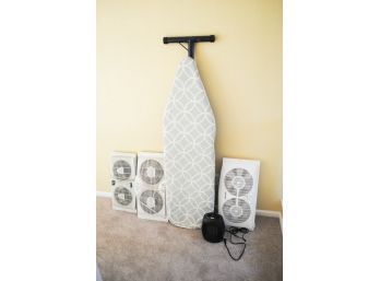 Ironing Board, Window Fans And Heater