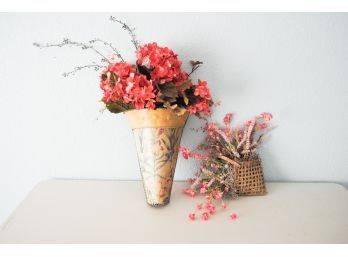 Lot Of Floral Wall Decor
