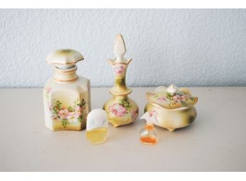 Vintage Nippon Vanity Pieces And Perfume
