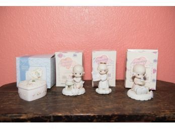 Lot Of 4 Precious Moments Figurines