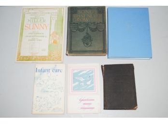 Lot Of Books Including Beatrix Potter And 1925 Marilyn Miller Sheet Music