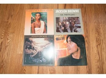 Lot Of 4 LPs Jackson Browne And Whitney Houston