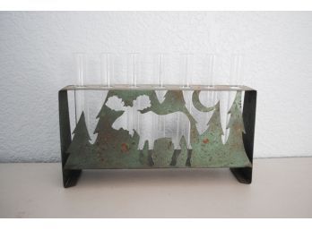 Metal Shot Glass Holder By Kathy