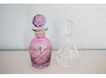 Pair Of Perfume And Manicure Bottles