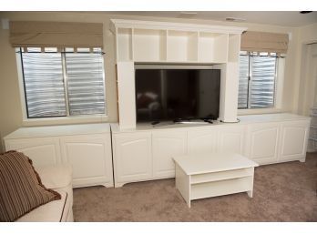 Large Entertainment Wall Unit And Coffee Table