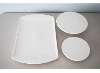Ceramic Cake Plates And Serving Tray