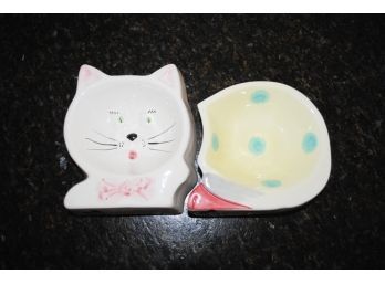 Ceramic Cat Bowl Set