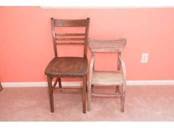 Pair Of Rustic Style Chairs