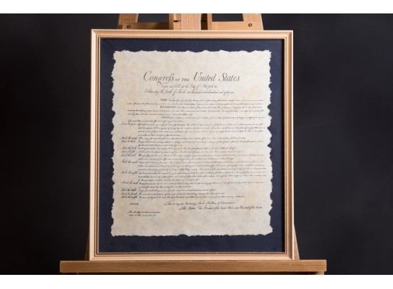 The Bill Of Rights Framed Replica