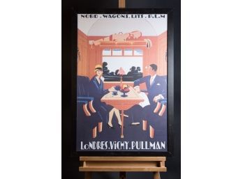 Londres Vichy Pullman  Wagon Lits Railway Travel Poster 1