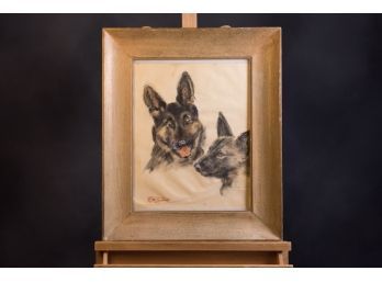 Signed Drawing Of A Dog