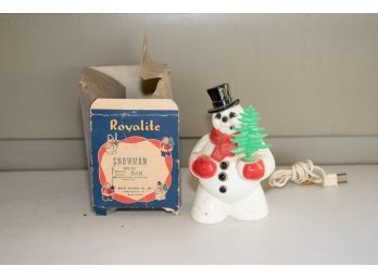 Vintage Royalite  Snowman