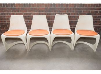 Steen Ostergaard Cado Molded Plastic Chairs Set Of Four