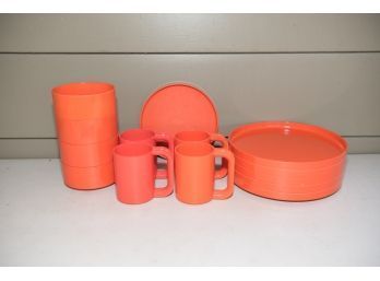 Heller Design By Massimo Vignelli Orange Dinnerware
