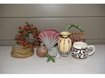 Lot Of Stoneware And Glass Items