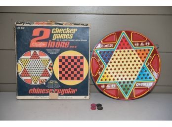 Vintage 2 In 1 Checker Games No. 538
