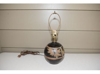 Glazed Stoneware Pottery Lamp