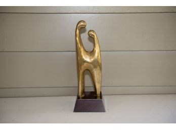 1970s Brass Figural Sculpture Of Figures