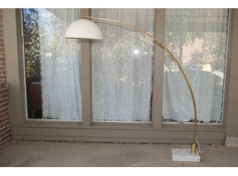 Mid Century Arch Lamp With Marble Base