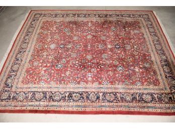 Hand Knotted Wool Pile Area Rug Made In India