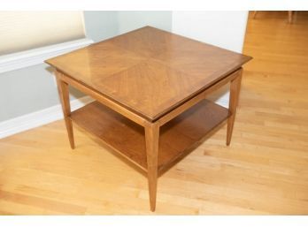 Wood Two Tier Side Table
